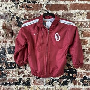 Oklahoma Sooners Jacket Youth 6 Red Nike Team Vintage OU